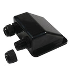 Black Double Wire Cable Entry Gland Box for Solar Panel RV Caravan