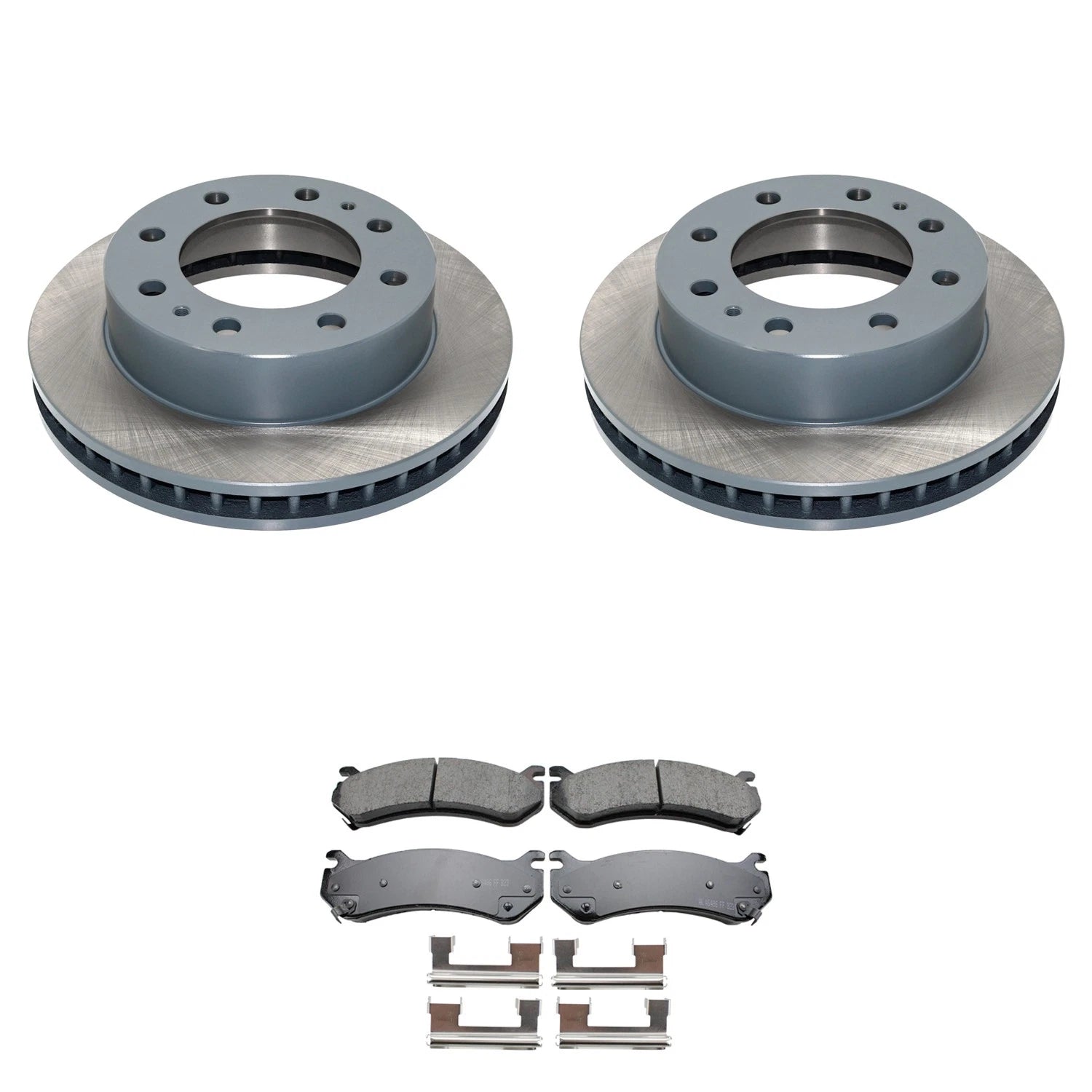 Front Rotors & Akebono ProACT Ceramic Brake Pads Kit for Express 2500 (2003–2023)