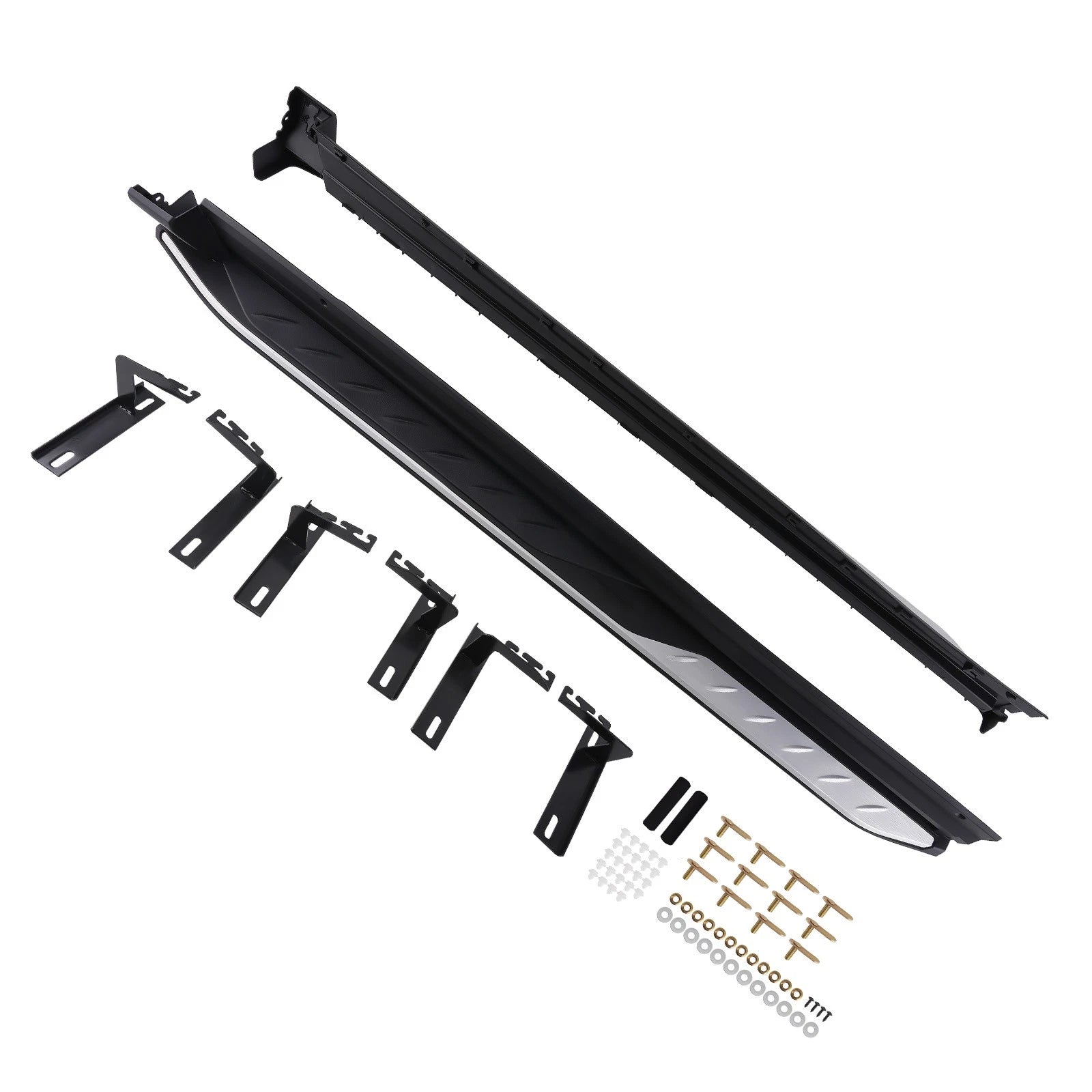Nerf Bars Running Board Side Step Kit for Toyota RAV4 (2019-2025) Black Aluminum