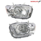 Pair Headlights for Toyota Highlander (2008–2010) Chrome Housing Halogen