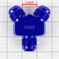 2X 12AN Male Flare Y-Block Splitter Adapter for Universal