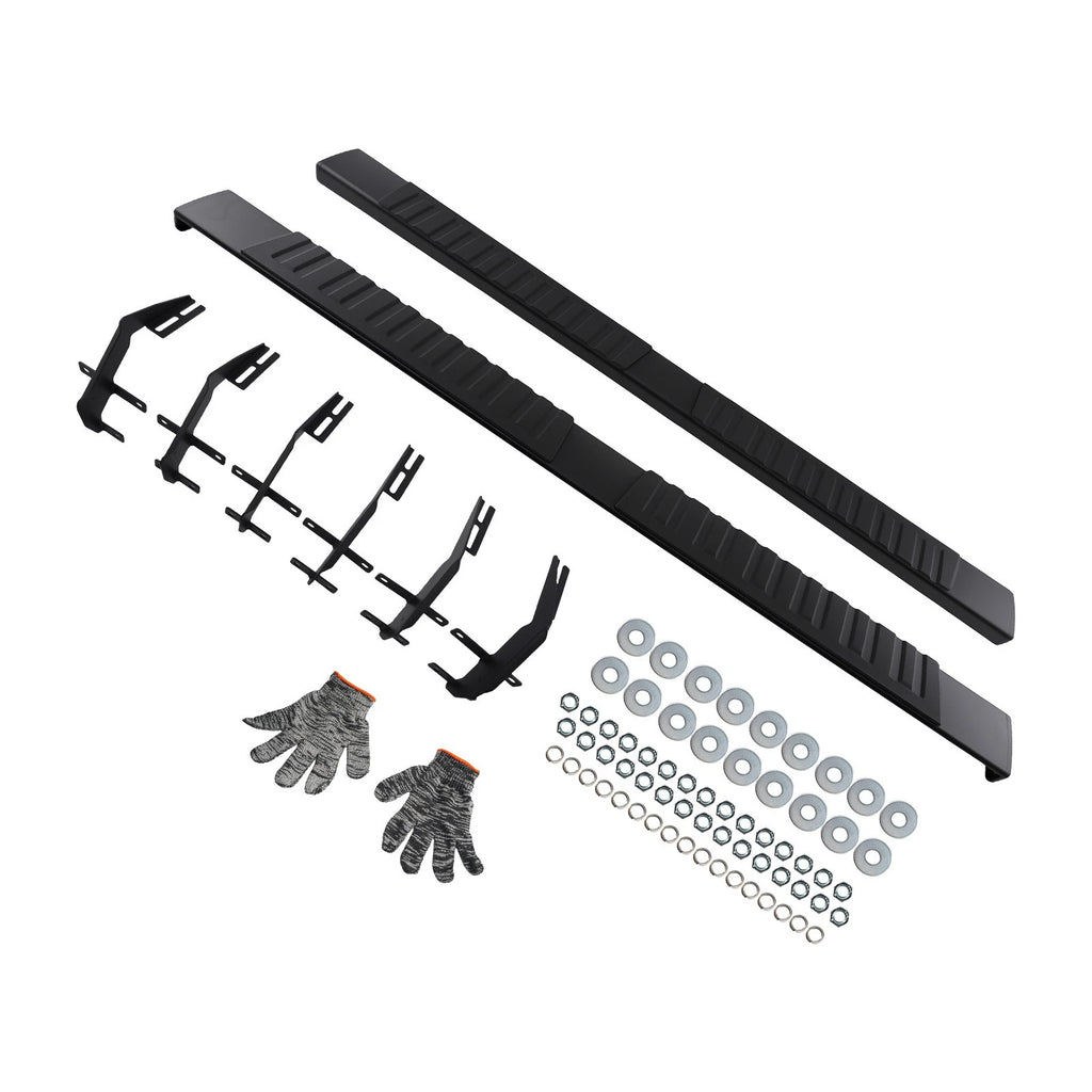 6" Wide Side Step Package for Ford F-150 Super Crew Cab (2015–2025) Aluminum