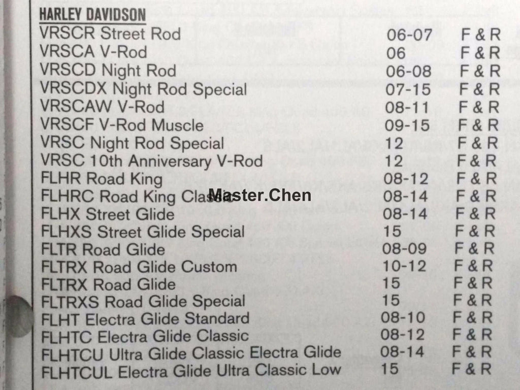 Front Rear Brake Pads for Harley Davidson VRSCD Night Rod (2006–2008)
