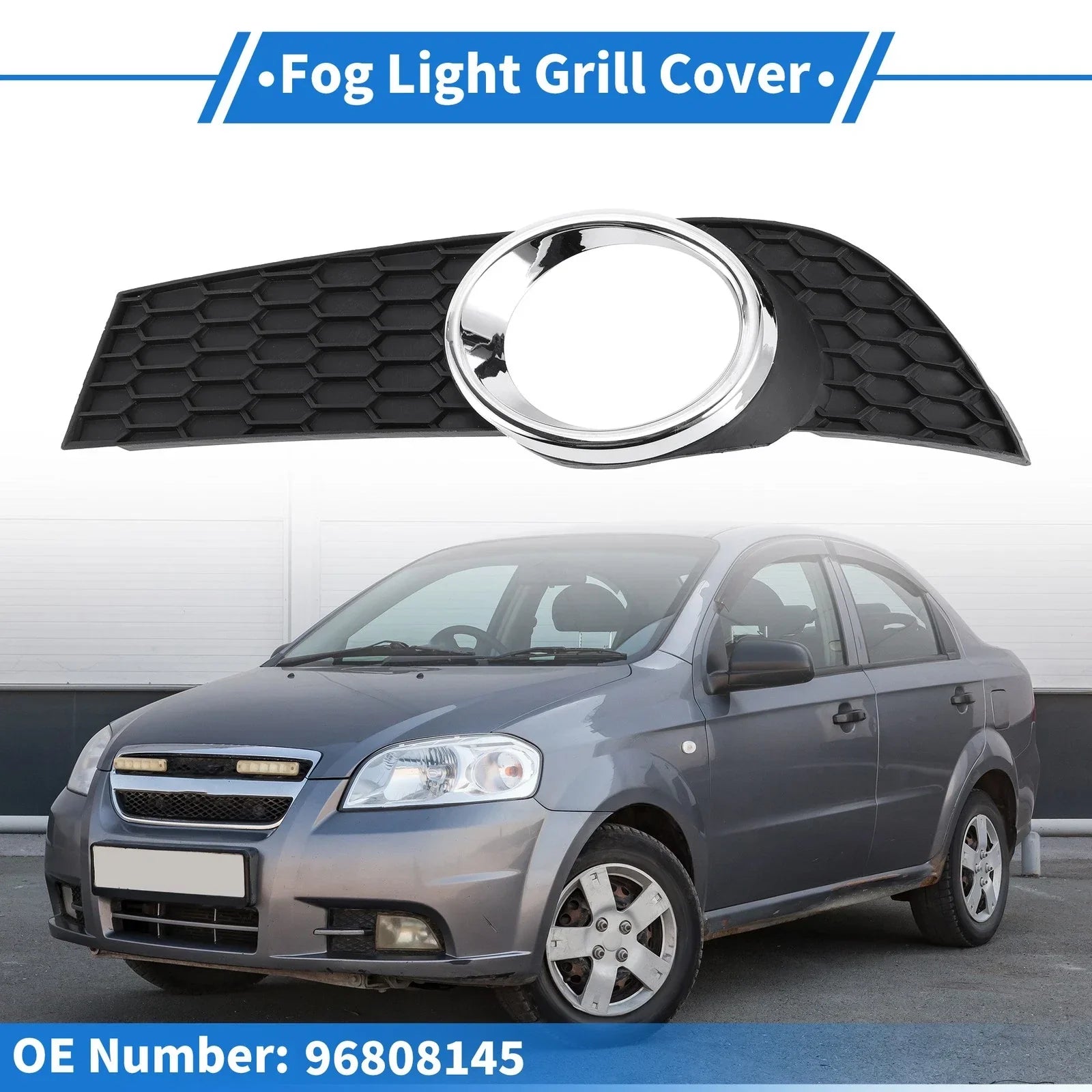Front Left Fog Light Grill for Chevrolet Aveo (2009-2011)