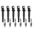 Set of 6 Ignition Coils & NGK Ruthenium Spark Plugs for BMW E46 E39 E83 E53 E85