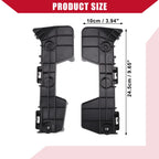 Pair Rear Bumper Bracket for Toyota Highlander (2008–2013) 521570E020/521580E020