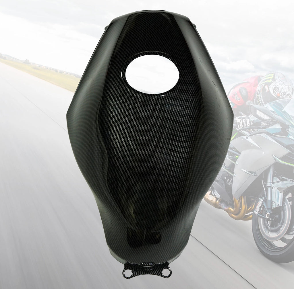 Carbon Fiber Fuel Gas Tank Cover for Kawasaki Ninja 250R (2008–2012)