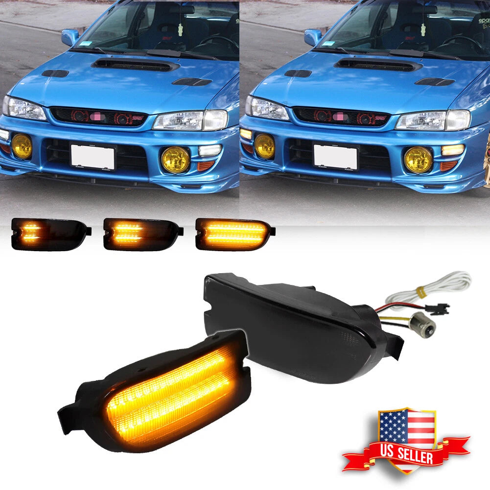 Smoke Sequential Switchback LED Signal Lights for Subaru Impreza (1999–2001)