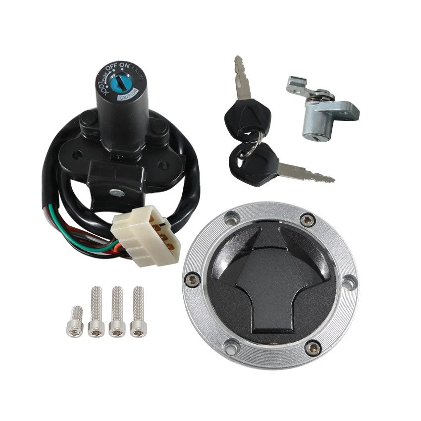 Ignition Key Switch Fuel Tank Cap Set for Kawasaki BR250 Z250SL (2014–2016)