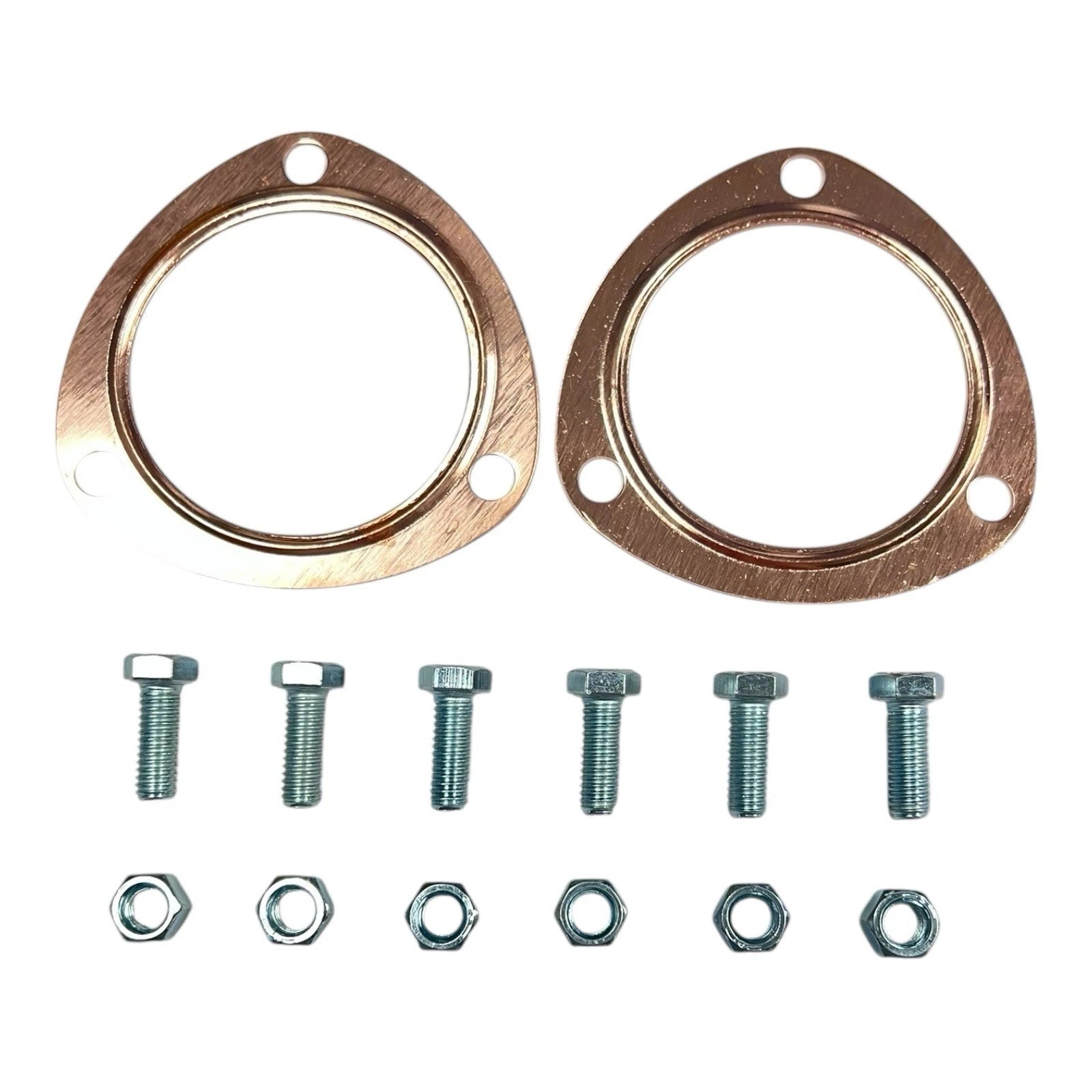 Reusable Copper Header Gasket and Bolt Kit for 3 Inch Exhaust Collector