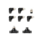 Set of 10 Air Hose Push to Connect Fittings for Automotive Applications
