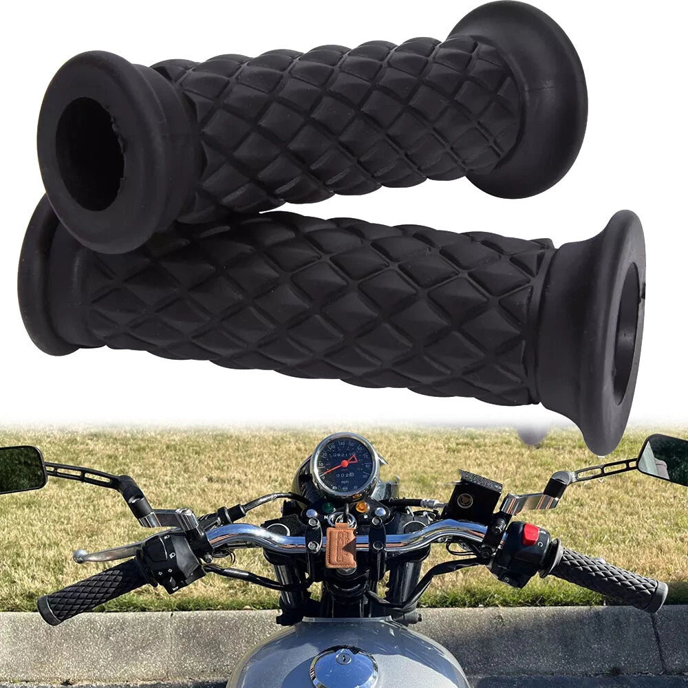 Rubber Gel Hand Grips for Yamaha YZF R1 R6 Suzuki (7/8" 1" Handle Bar)