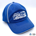 Licensed Hellcat Hemi Mopar Hat Blue with White Stitching for Dodge (2015–2021)