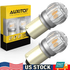 2X Amber Yellow LED Turn Signal Parking Light Bulbs for AUXITO
