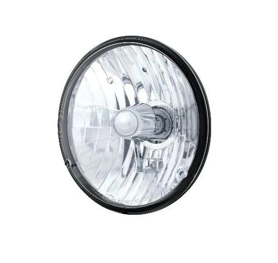 Round Crystal Halogen H4 Headlight for Motorcycle 7 Inch (Universal 7–Inch)