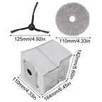 Complete Mop Cloth Dust Bag and Side Brush Kit for ECOVACS DEEBOT MINI (N/A)