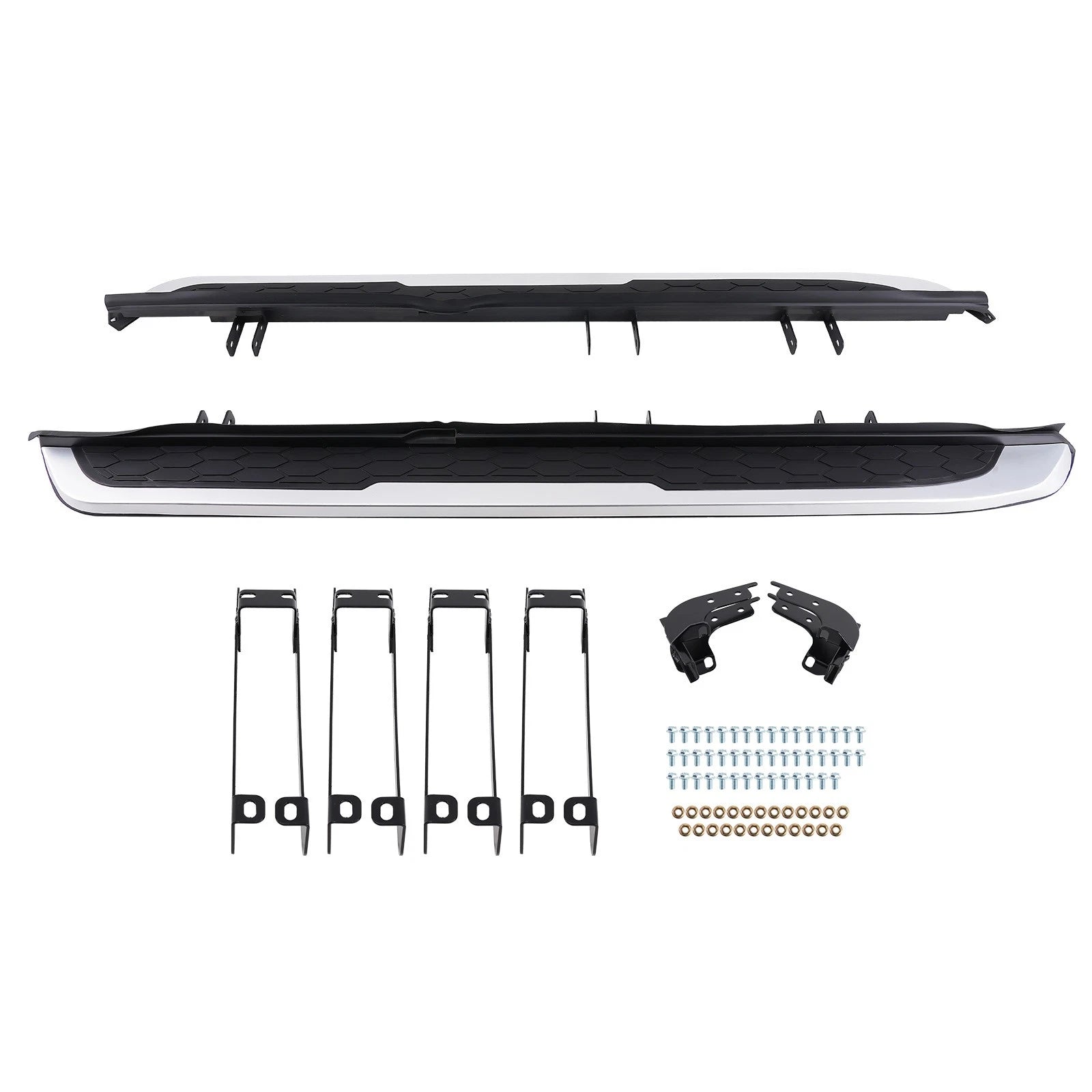 Heavy Duty Running Board Side Step for Honda CR-V (2017–2022) Black Silver