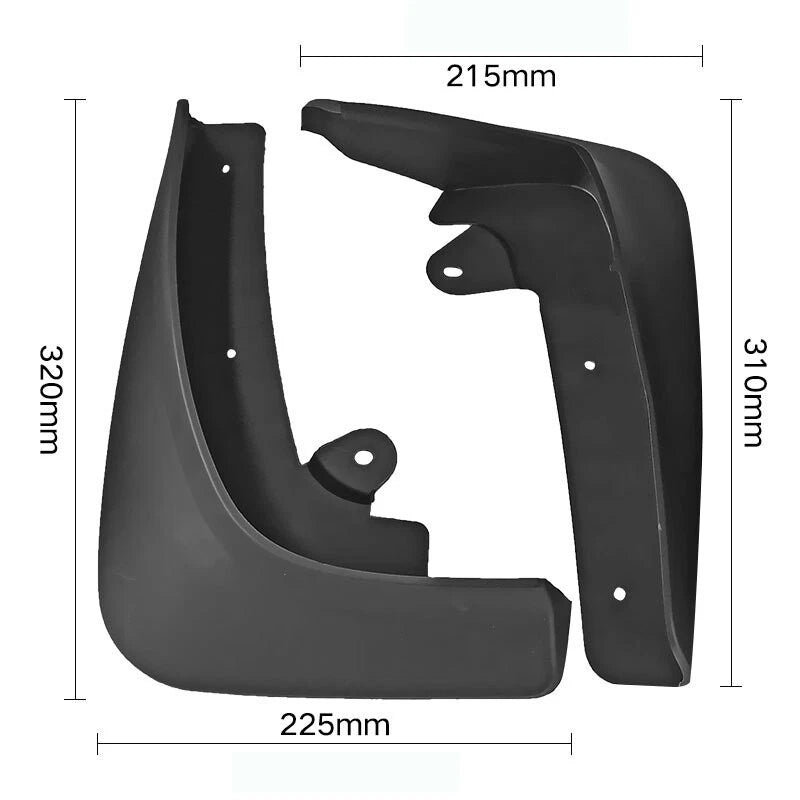 Set of 4 Mud Flaps Fender Guard Splash Flare for Tesla Model X (2016–2023)