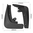 Set of 4 Mud Flaps Fender Guard Splash Flare for Tesla Model X (2016–2023)