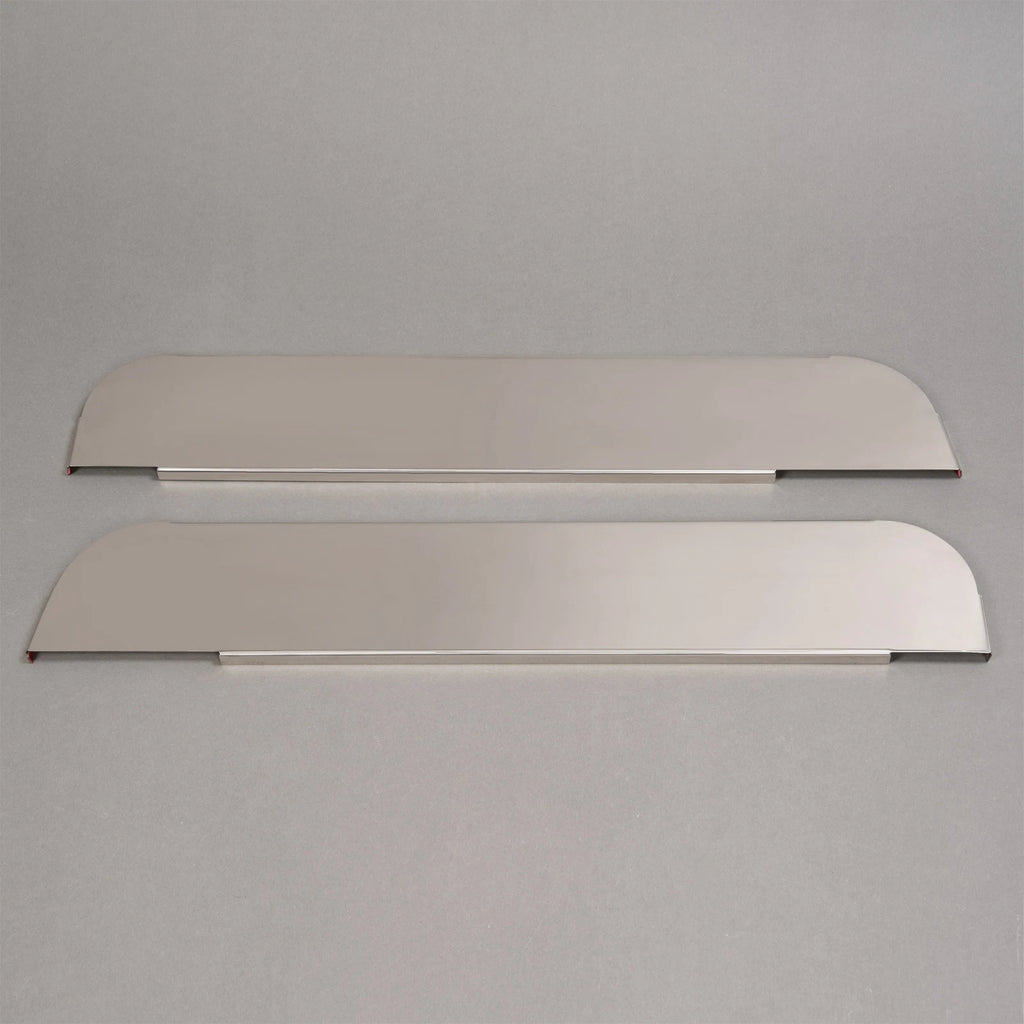 2X 5" Chop Top Door Trim for Kenworth T600 T660 T800 W900 (Stainless Steel)