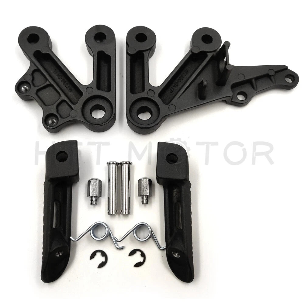 Set of 2 Front Foot Pegs Footrest Brackets for Suzuki GSXR1000 (2003–2004)