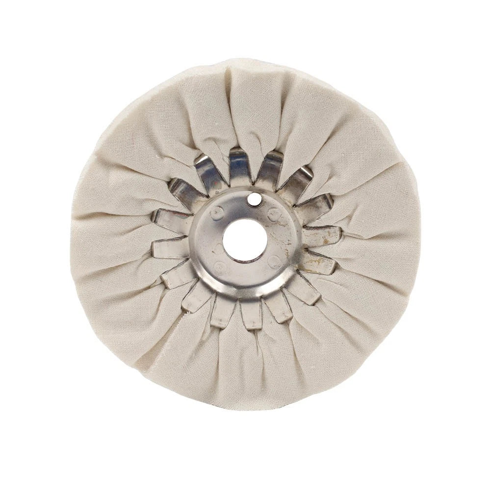 5 Inch Cotton Airway Buffing Polishing Wheel 16mm Bore for Rotary Tool