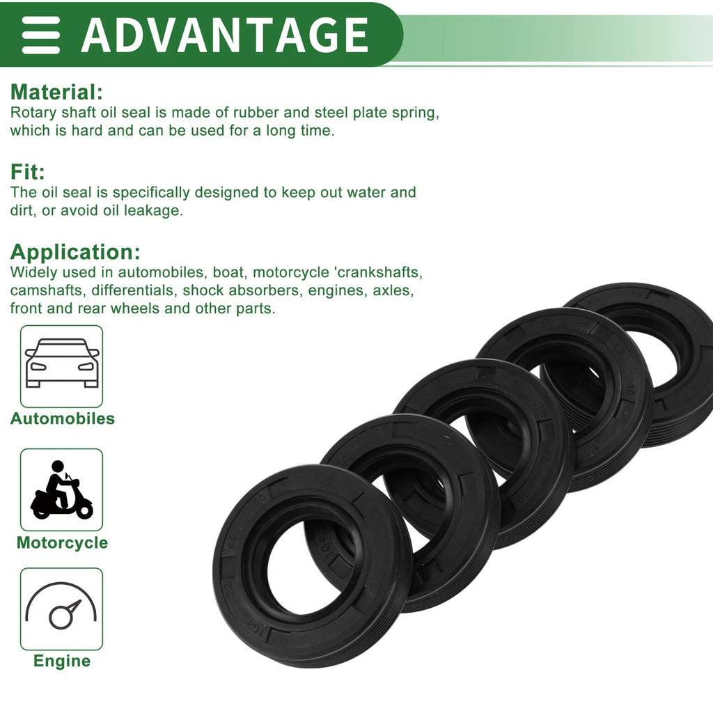 Oil Seal for Rotary Shaft (22x40x10mm)