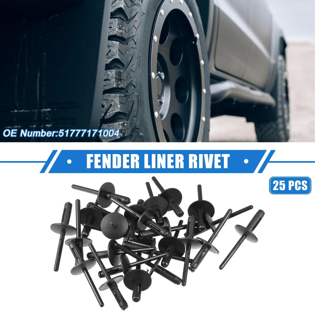 25 Pcs Fender Liner Rivets for BMW X1 (2013-2023)