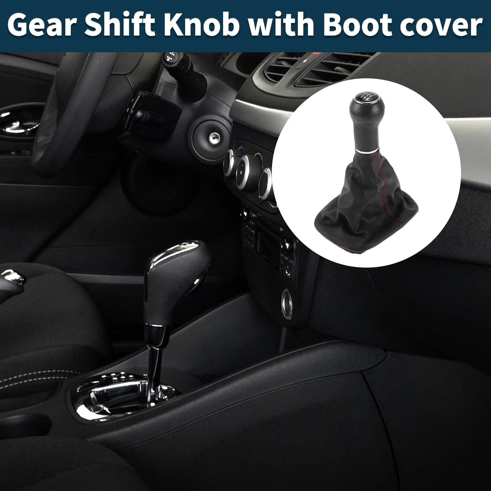 6 Speed Gear Shift Knob with Cover No. 1J0711113C for Volkswagen Golf Mk IV (1998–2006)