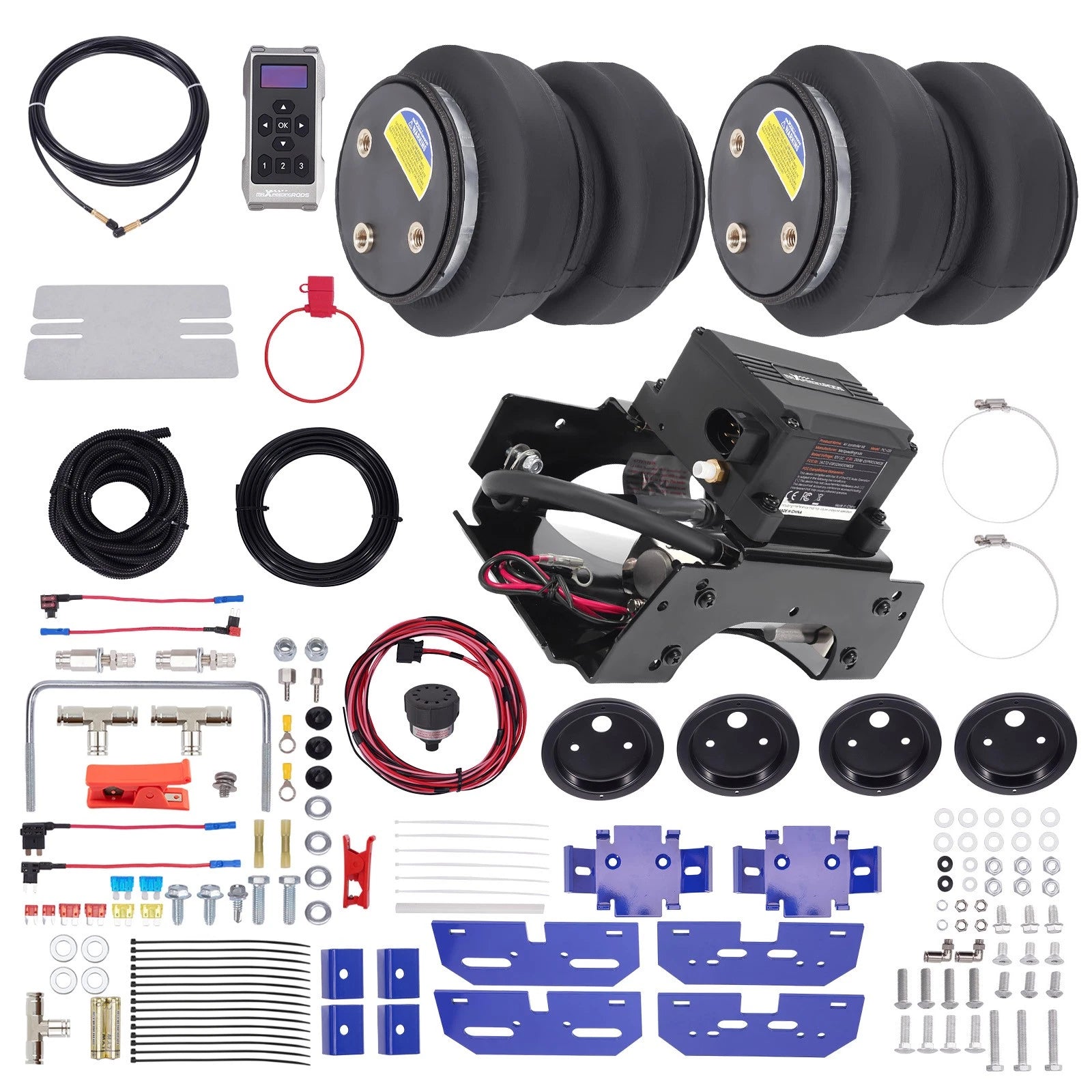 Air Suspension Kit + Wireless Air Compressor for Dodge Ram 1500 (2002–2008)