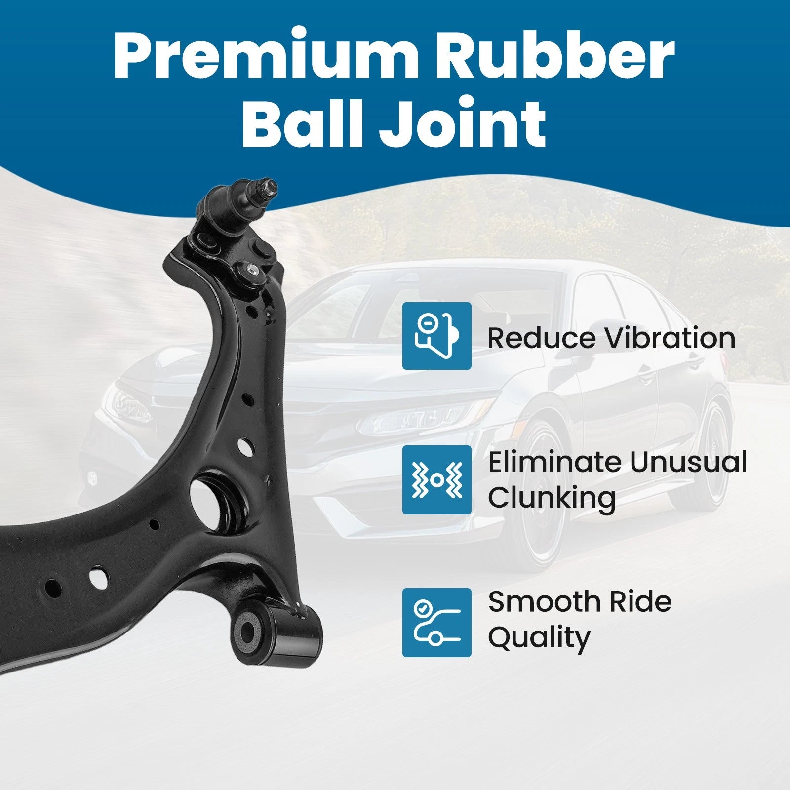 Front Lower Control Arms with Ball Joints for Honda HR-V (2016–2022)