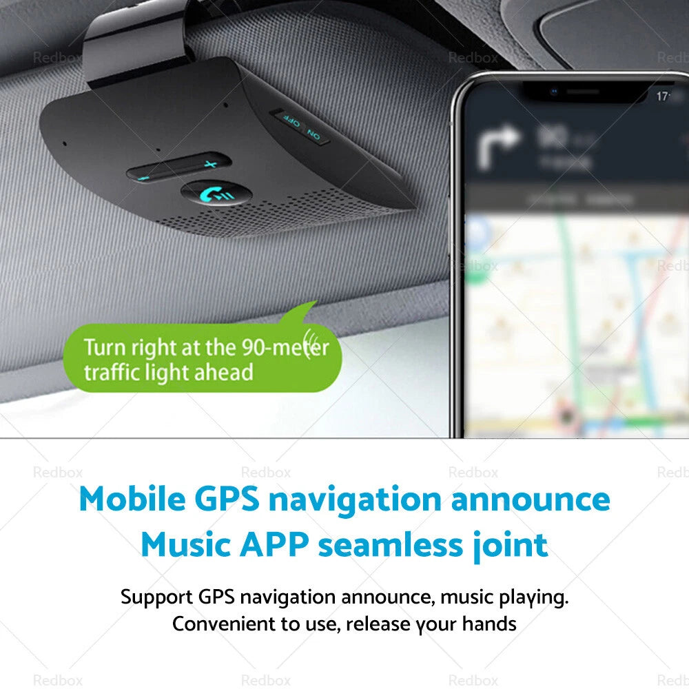 Wireless Bluetooth Handsfree Speaker Phone Sun Visor Clip Universal