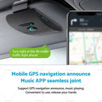 Wireless Bluetooth Handsfree Speaker Phone Sun Visor Clip Universal