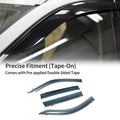 Set of 4 Window Deflectors for Subaru Forester (2019–2024) - Black