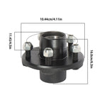 Set of 2 Trailer Hub Kits for 2000 lbs Spindle (5 on 4.5")