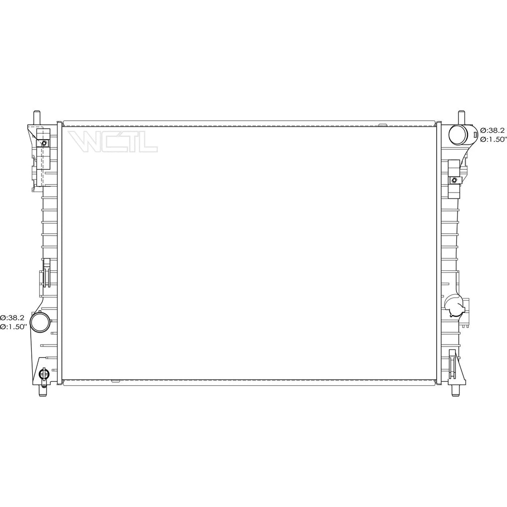 Replacement Radiator for Toyota Hilux (2011–2015)