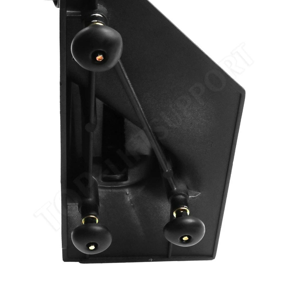 Pair of Smooth Black Manual Tow Mirrors for Chevy Express Savana Van