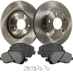 Set of 4 Brake Disc Brake Pad Kit for Mitsubishi Lancer (2008–2017)