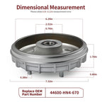 2 x Front Brake Drum for Honda Rancher 350 2X4 TRX350TM (2000–2006)