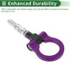 Front Rear Tow Hook Set for Ford Focus (1998–2025) 15.6mm Aluminum Alloy Purple