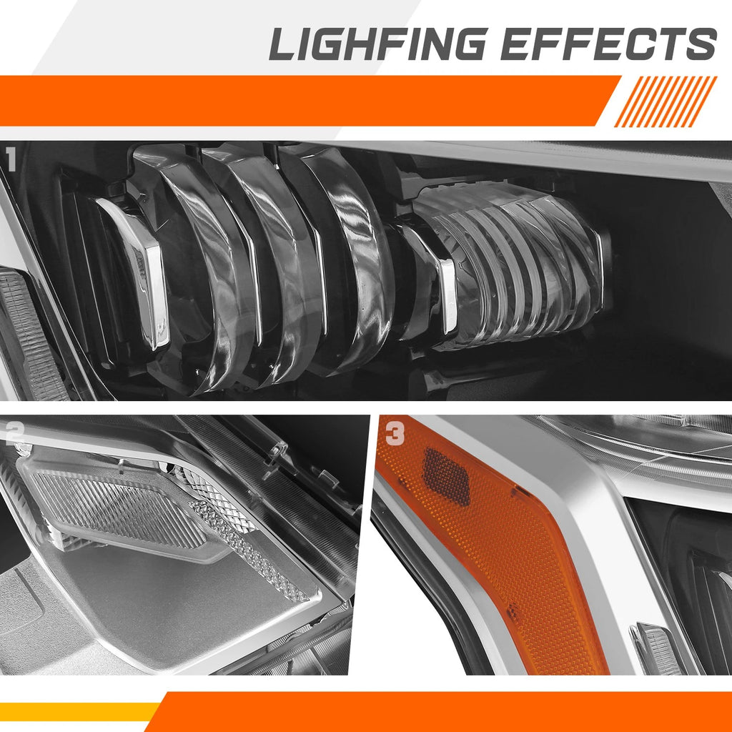 Clear Lens Fog Lights for Dodge Ram 1500-3500 (2009–2018)