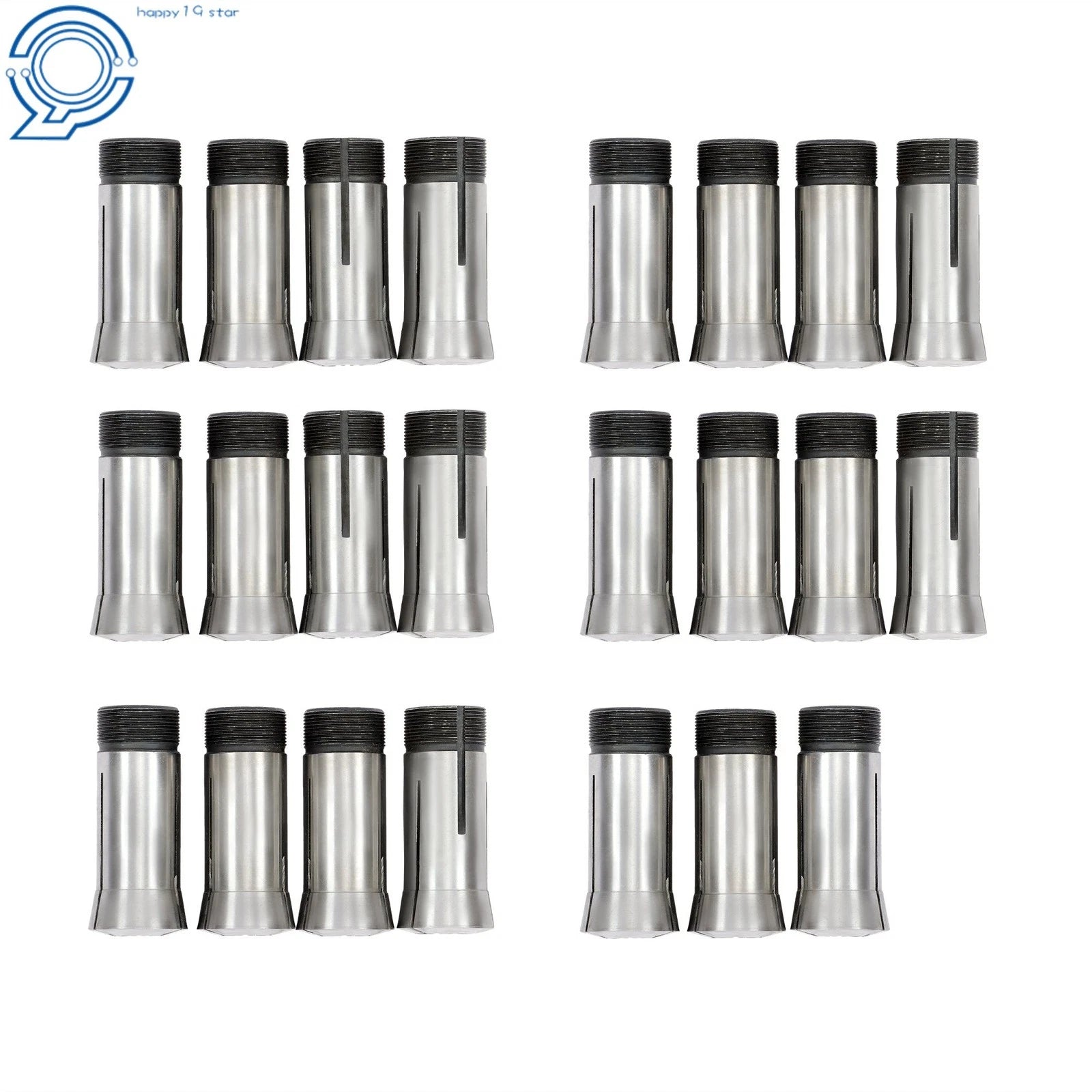Set of 23 Metric 5C Collets 3mm-25mm for Precision Machining