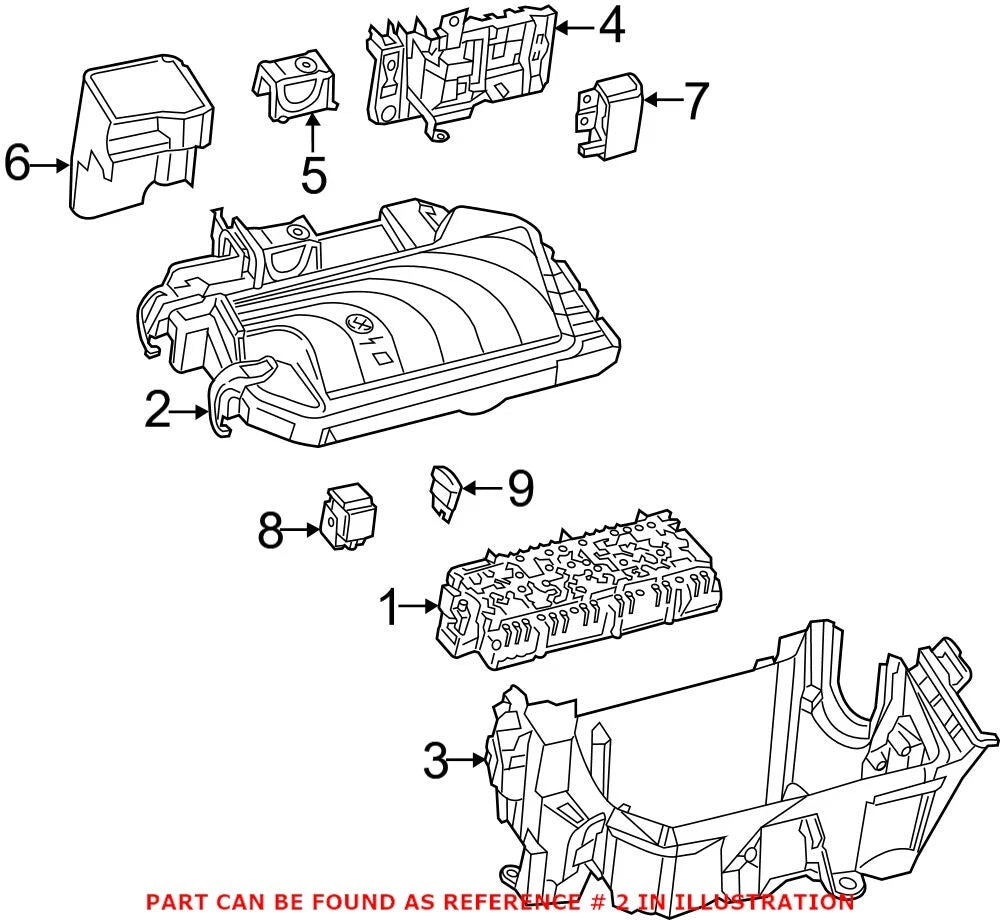 Fuse and Relay Center Cover for Mercedes (2465400082)