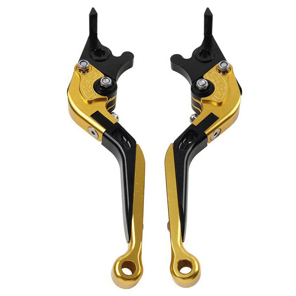 Gold Extendable Brake Clutch Levers for Honda CB599 CB600 CB919 (1998-2006)