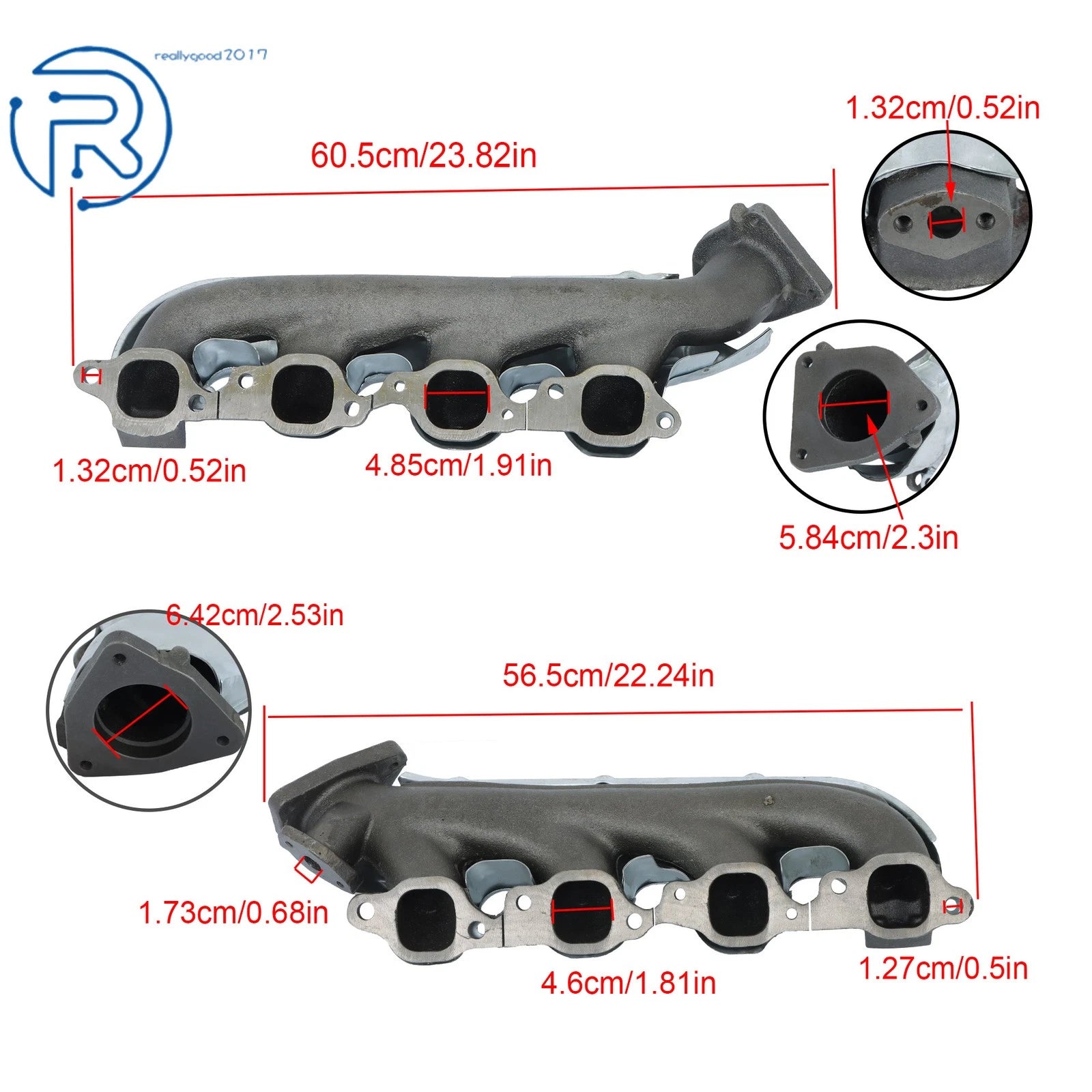 Exhaust Manifold Set for Chevy Silverado GMC Sierra 3500 8.1L (2001–2006)