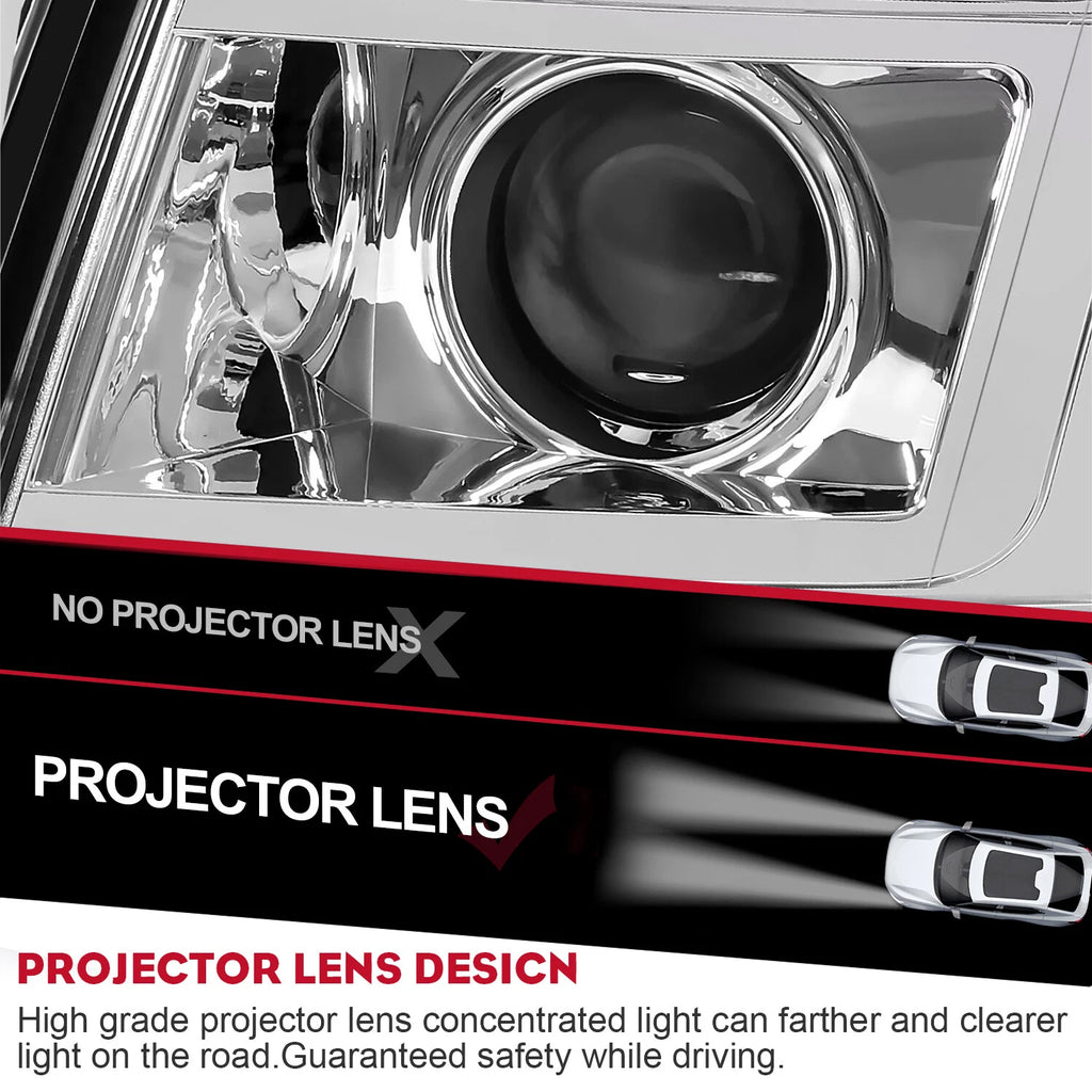 HID Xenon LED Projector Headlights for Cadillac Escalade ESV (2007-2014)