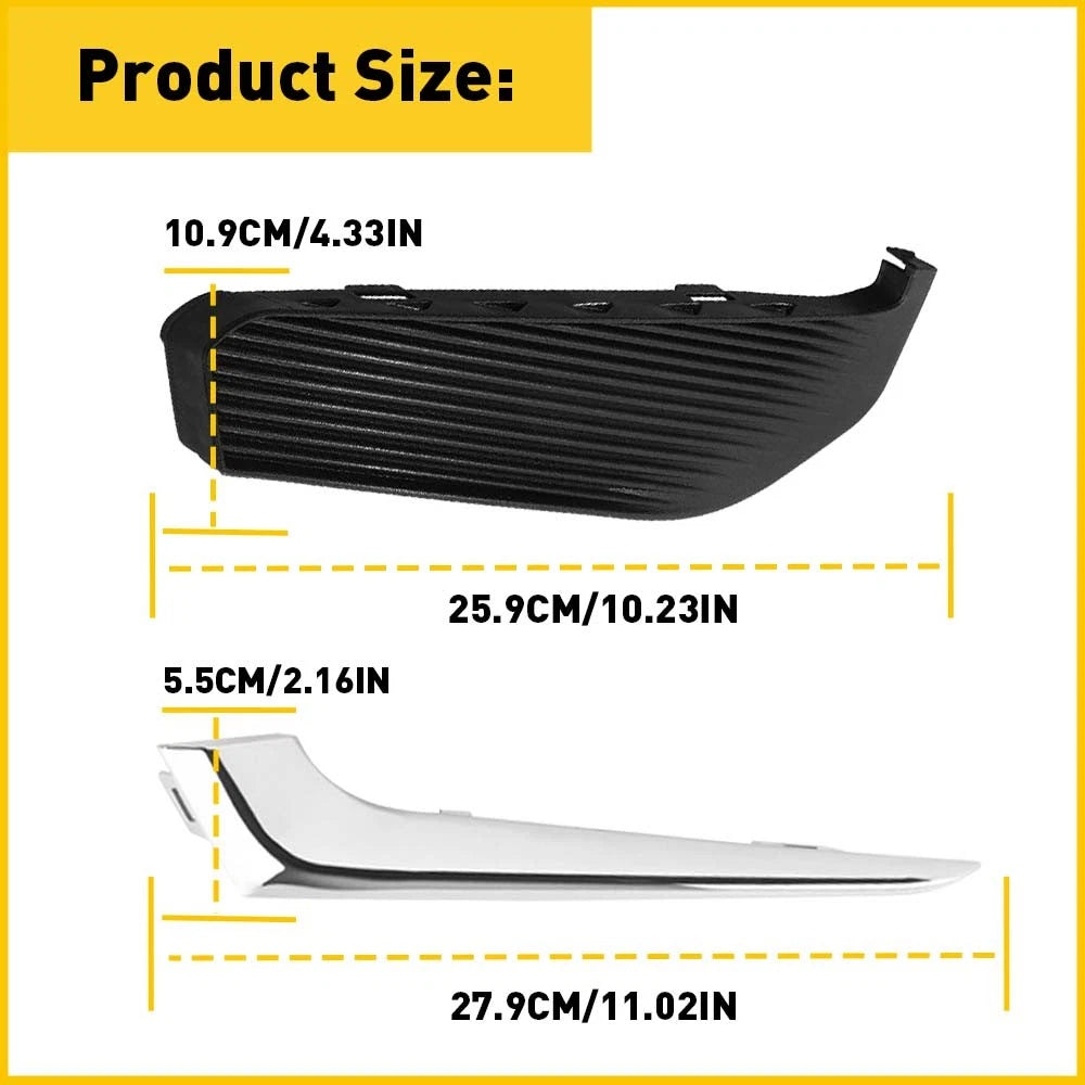 2X Front Bumper Fog Light Trim for Chevy Malibu (2016–2018)