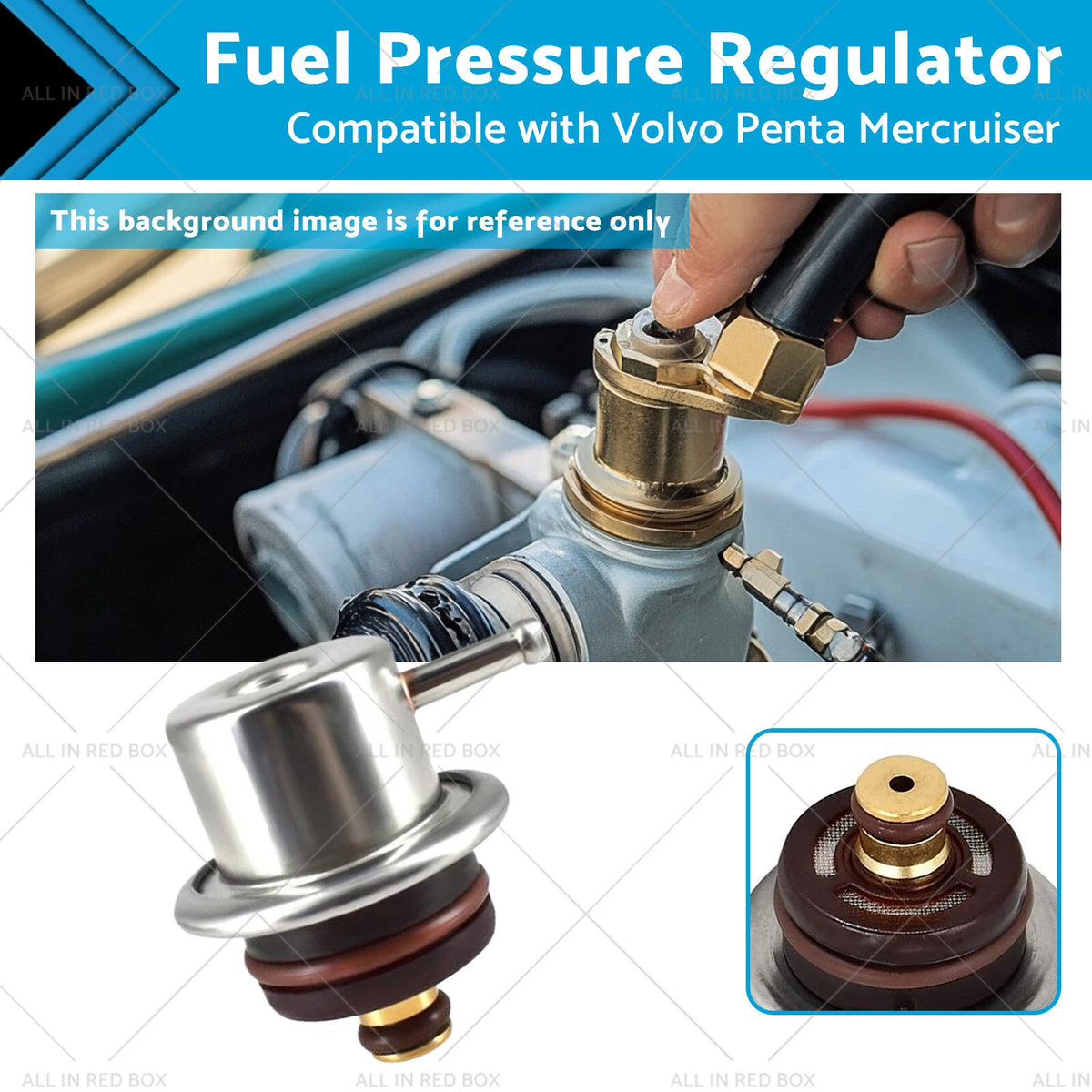 Fuel Pressure Regulator for Volvo Penta Mercruiser 4.3 5.0 5.7