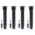 Set of 4 NGK G-Power Platinum Spark Plugs & Denso Coil Boots for Dart (2013–2016)
