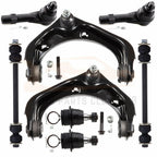 Set of 8 Front Upper Control Arms Ball Joints Tie Rod Ends for Ford Explorer (2006–2010)